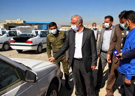 دیدار سرزده دادستان عمومی و انقلاب مرکز استان فارس از پارکینگ ایران خودرو در شیراز
