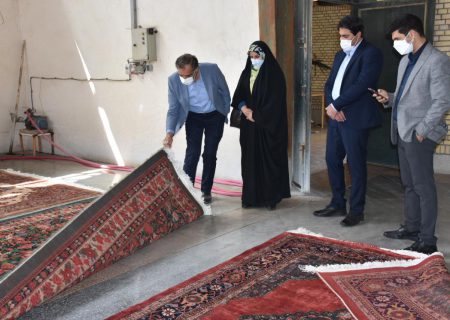 بازدید رییس مرکز ملی فرش ایران از شرکت های تولید فرش در استان فارس