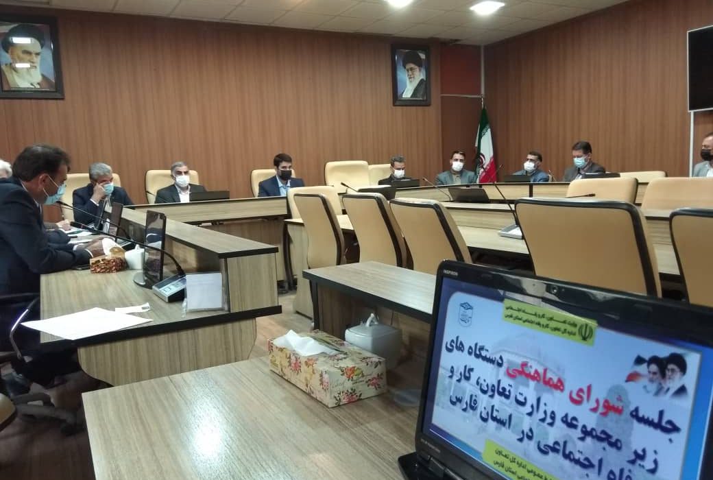 ۷۰ درصد مصوبات شورای هماهنگی دستگاه‌های زیرمجموعه وزارت تعاون کار و رفاه اجتماعی در فارس اجرایی شد