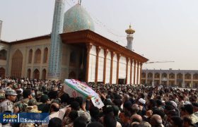 گزارش تصویری | آیین تشییع و خاکسپاری پیکر مطهر سروان شهید رضا کریمی در شیراز