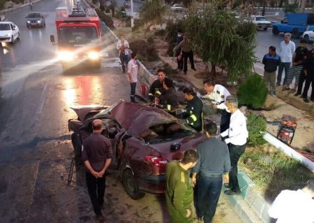 تصادف بامدادی در شیراز یک کشته به دنبال داشت