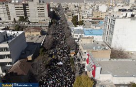 تصویر هوایی | حماسه حضور راهپیمایی ۲۲ بهمن در شیراز