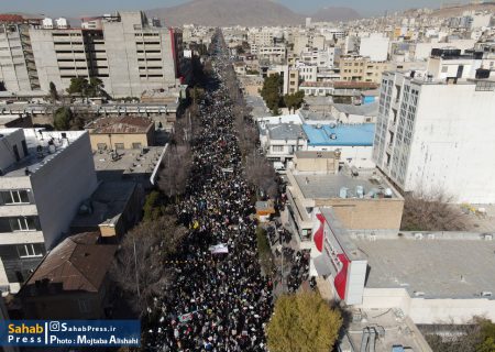 تصویر هوایی | حماسه حضور راهپیمایی ۲۲ بهمن در شیراز