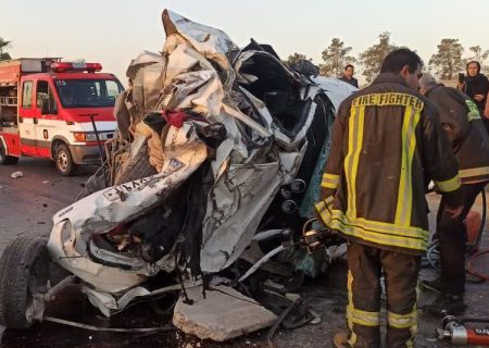 تصادف در شیراز ۲ کشته برجا گذاشت