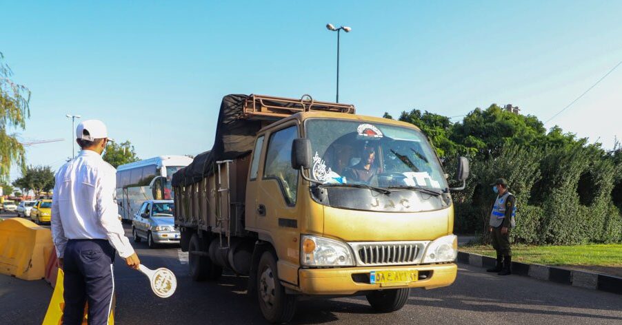 ممنوعیت تردد خودروهای سنگین در محور دروازه قرآن شیراز
