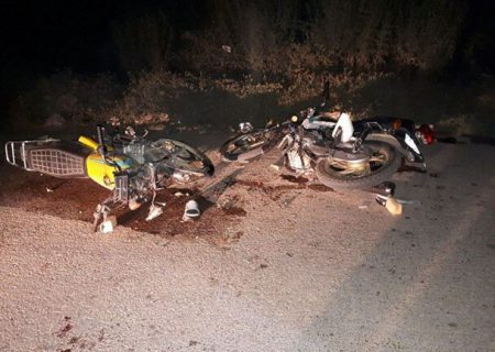 برخورد موتورسیکلت‌ها با ۲ کشته در کازرون
