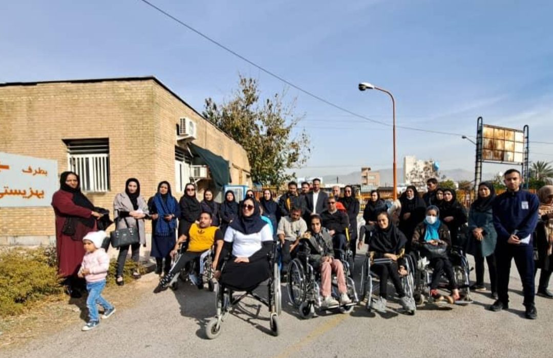 برگزاری مسابقه ویلچررانی در شیراز