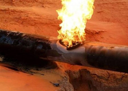 خرابکاری با انفجار لوله خط انتقال گاز در خرم‌بید