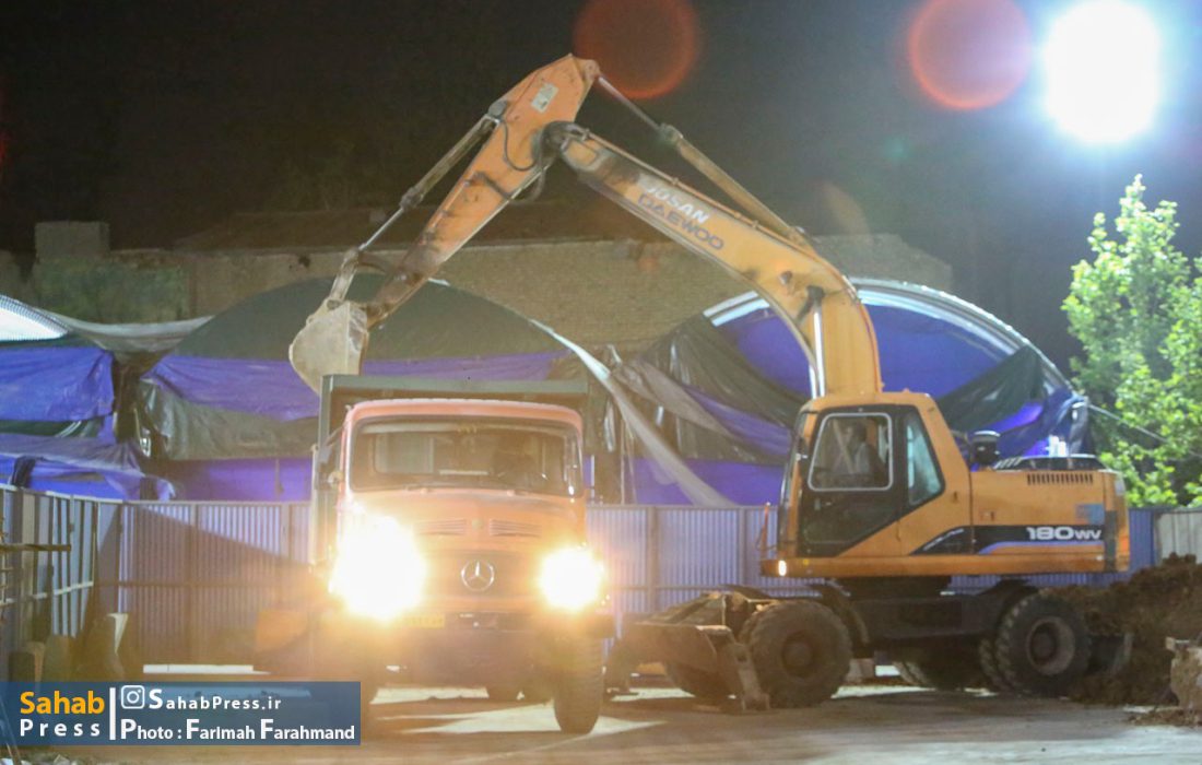 گزارش تصویری | بازدید شبانه از فعالیت پروژهای کلان در دست اقدام شهرداری شیراز