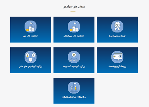 سامانه رصد افتخارات محققان و دانشمندان (سرآمدان) رونمایی شد