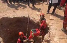 سقوط شخص ۳۲ ساله در چاه ۳۰ متری خشک