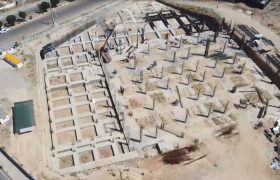 فیلم | آخرین وضعیت پروژه ساخت مصلی نماز جمعه صدرا