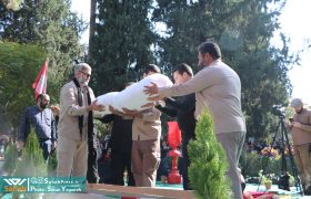 گزارش تصویری | تشییع و خاکسپاری شهید گمنام در بوستان ارغوان شیراز – ۲