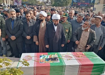 پیکر شهید «سیدکاظم بورنجانی» در کازرون به خاک سپرده شد