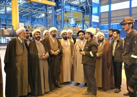 بازدید ائمه جمعه شرق فارس از از دستاوردهای صنعتی مجتمع فولاد غدیر نی‌ریز