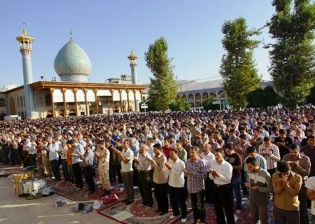 اقامه نماز عید فطر به امامت ائمه جمعه در ۷۶ نقطه فارس