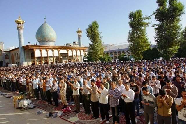 اقامه نماز عید فطر به امامت ائمه جمعه در ۷۶ نقطه فارس