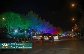 گزارش تصویری | رونمایی از پروژه‌های فاخر نورپردازی شیراز