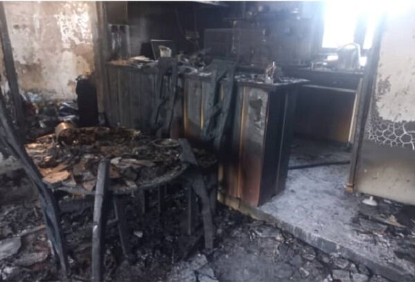 مهار حریق ساختمان چهار طبقه در بلوار الزهرا(س) شیراز