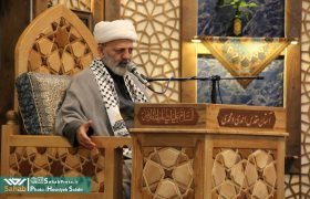 گزارش تصویری | اجتماع مردمی به نیت رهایی مردم مظلوم غزه در حرم مطهر شاهچراغ (ع)