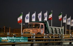 گزارش تصویری | بازدید شبانه از روند ساخت تقاطع رحمت، قائم