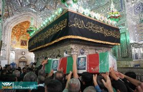 گزارش تصویری | تشییع پیکر سردار شهید منصور صفرپور در حرم مطهر شاهچراغ (ع)