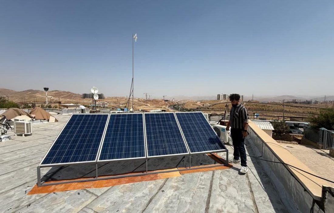 سیستم خورشیدی در مجموعه ارتفاعات شهرداری شیراز نصب و راهاندازی شد