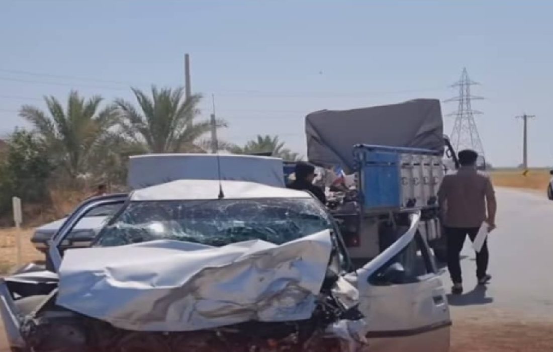 مرگ نوجوان ۱۳ ساله در تصادف جاده قلعه سید کازرون