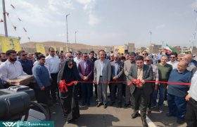گزارش تصویری | افتتاح و بهره برداری از پل رودخانه‌ای مهدی آباد