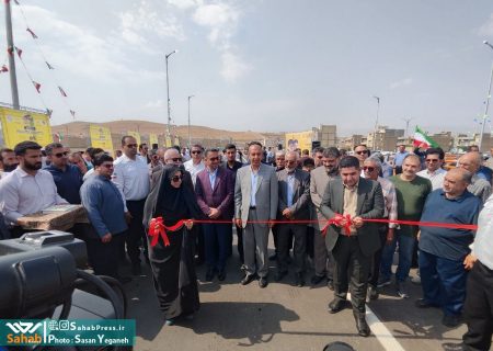 گزارش تصویری | افتتاح و بهره برداری از پل رودخانه‌ای مهدی آباد