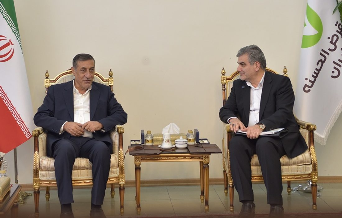 دیدار مدیرعامل بانک قرضالحسنه مهر ایران با سرپرست نهاد ریاست جمهوری