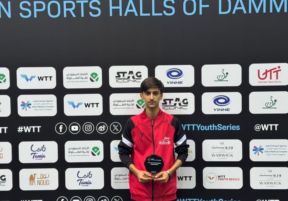 کسب نخستین مدال بینالمللی پینگ پنگ توسط جوان لارستانی