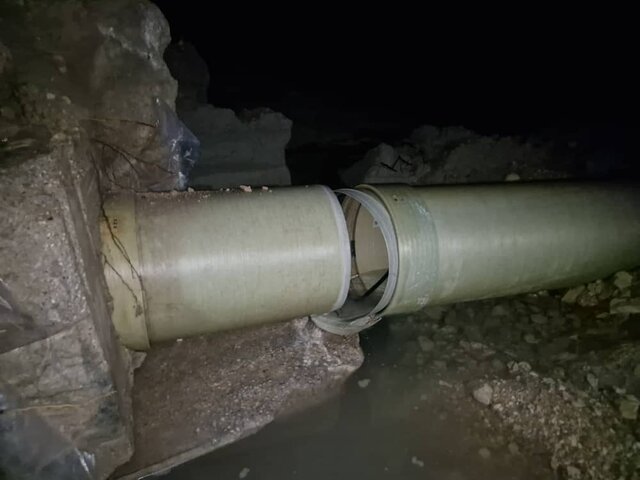 شکستگی دوباره خط انتقال آب سد سلمان فارسی به جنوب فارس